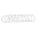 Anneau de rideau &Oslash;42 mm plastique Blanc x10