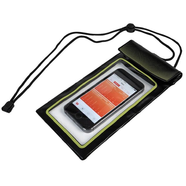 Pochette waterproof en plastique noir/vert