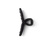 Pince cheveux noir mat effet nou&eacute; L11cm