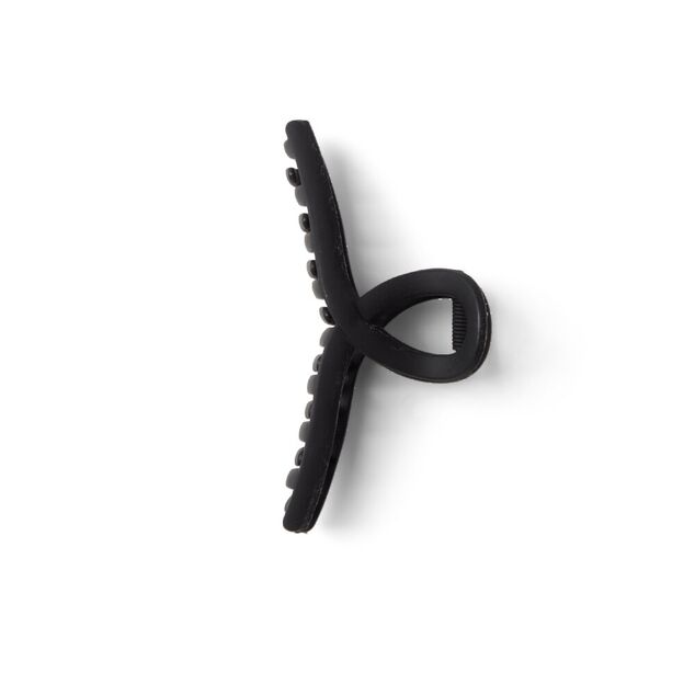 Pince cheveux noir mat effet nou&eacute; L11cm