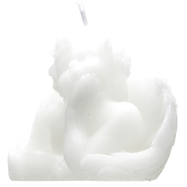 Bougie forme buste d'ange