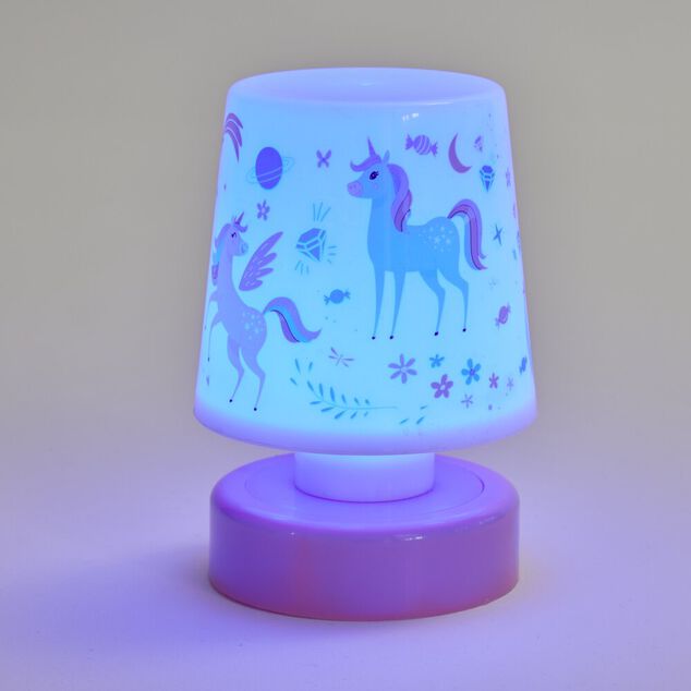 Veilleuse &agrave; LED licorne ou astronaute H11,5cm (2 mod&egrave;les)