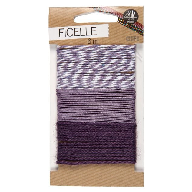 Ficelle violet 3x 2m