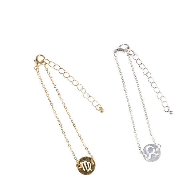 Bougie bijou signe astrologique bracelet doré - 12 modèles