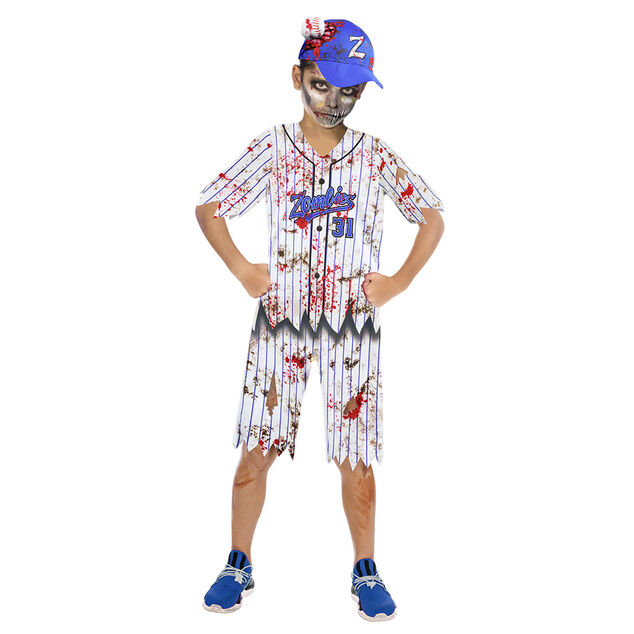 D&eacute;guisement enfant Halloween joueur de baseball combinaison 11/14ans