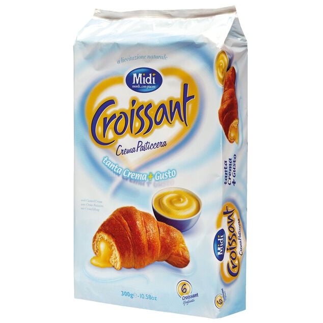 Croissant fourr&eacute; cr&egrave;me vanille 6x50gr