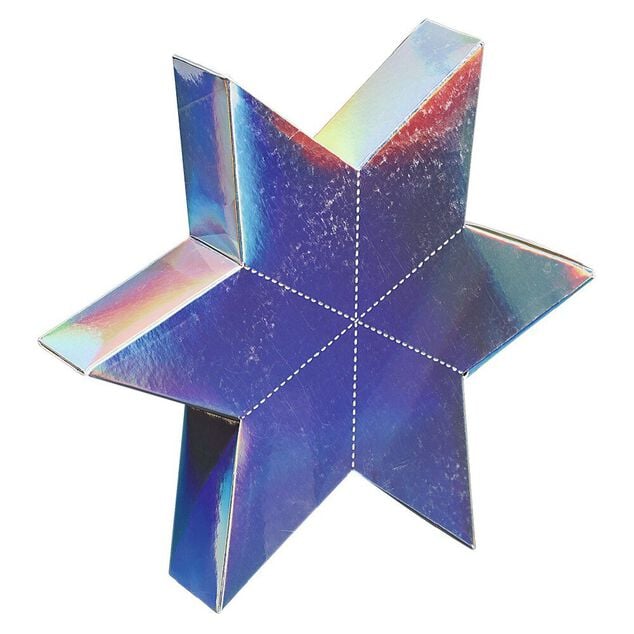 Crackers forme &eacute;toile argent&eacute;e x6