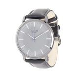 Ensemble montre et bracelet homme simili noir