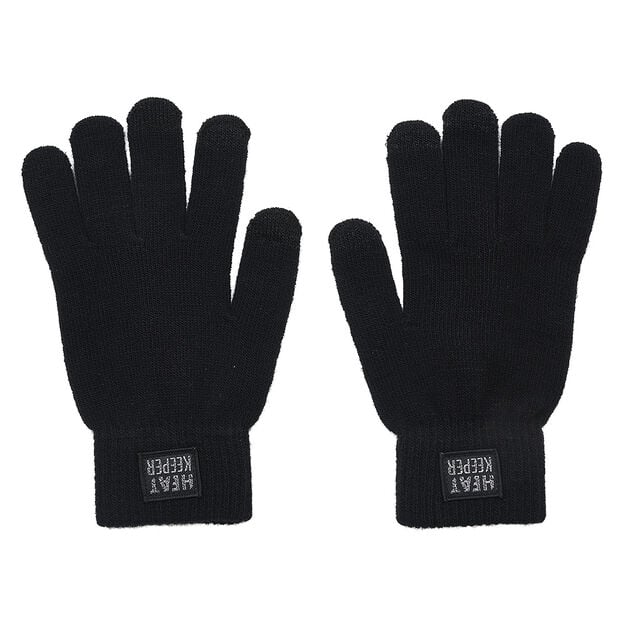 Paire de gants thermiques tactiles noirs pour homme ou femme