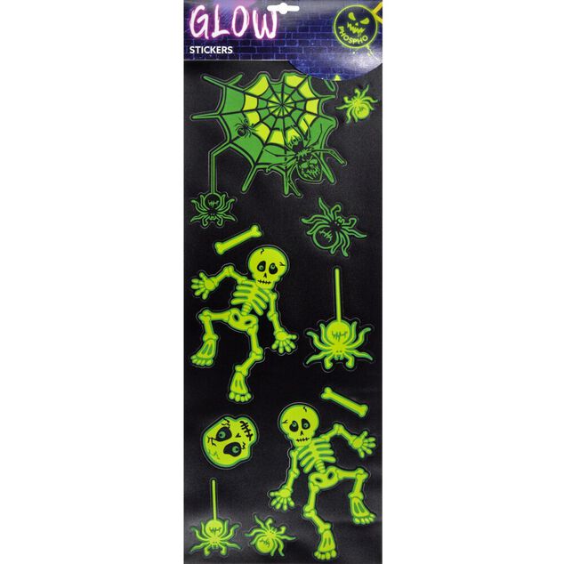 Stickers Halloween phosphorescents (2 mod&egrave;les)