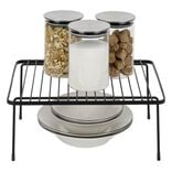 Support extensible en métal noir - L.43/69xl.20xH.14,5cm