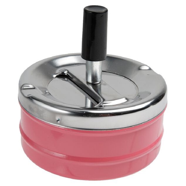 Cendrier poussoir rotatif