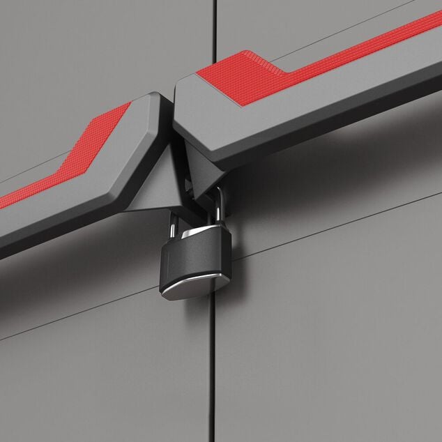 Armoire de garage plastique x2 tailles haute et basse H173cm