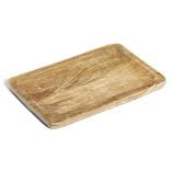 Plateau rectangulaire en bois 30x20x1,5cm