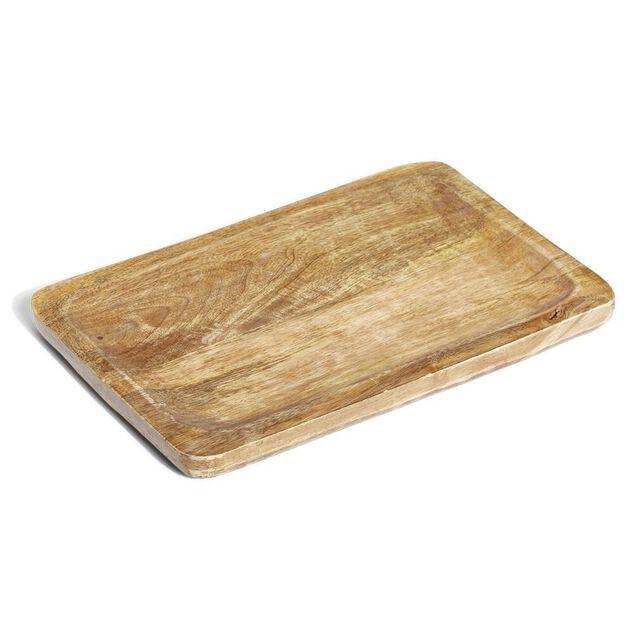 Plateau rectangulaire en bois 30x20x1,5cm