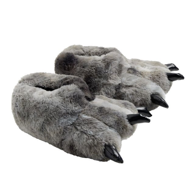 Chaussons griffes gris et noir - Pointure 36 &agrave; 45