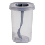 Bo&icirc;te alimentaire + cuill&egrave;re polypropyl&egrave;ne gris 450mL