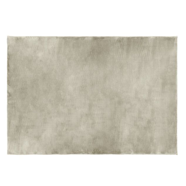 Tapis fausse fourrure gris taupe 100x150cm