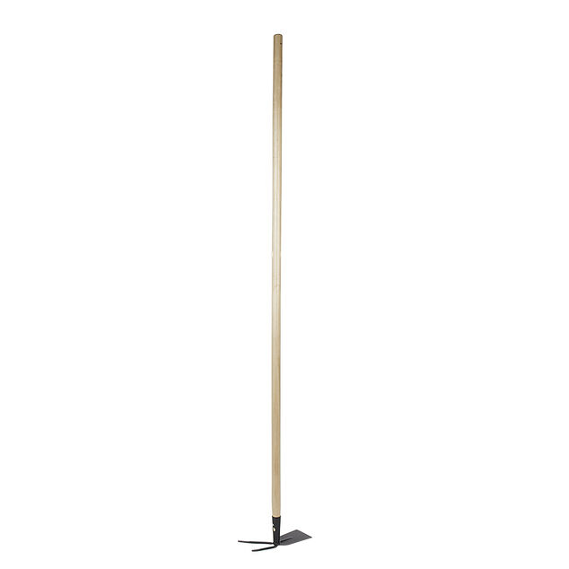 Serfouette grand mod&egrave;le m&eacute;tal noir manche en bois