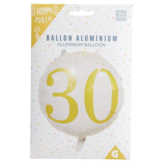 Ballon alu 30 ans &Oslash;46cm