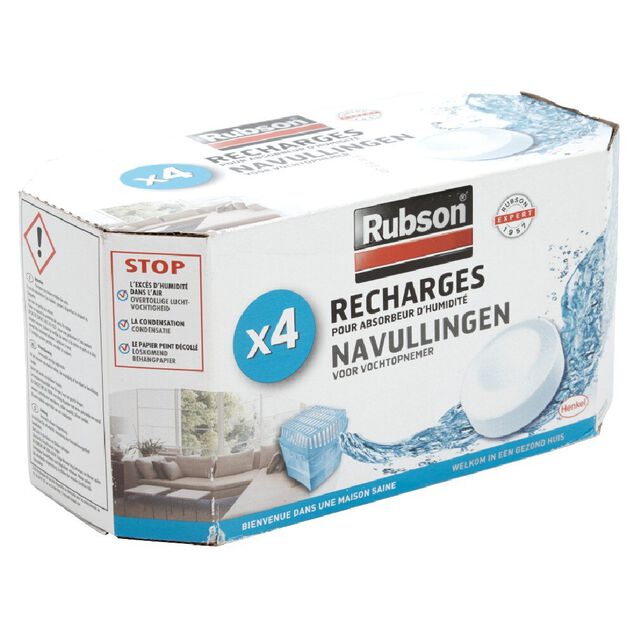 Recharges pour absorbeur d'humidit&eacute; RUBSON