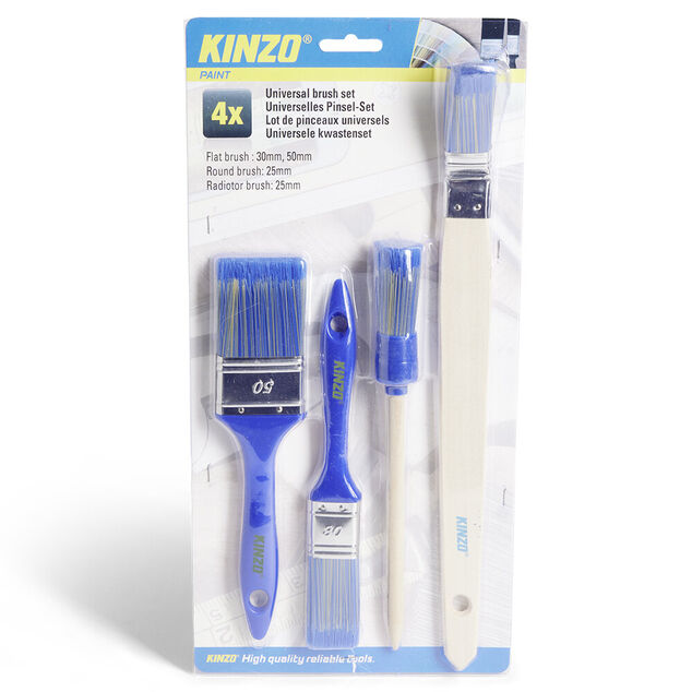 Lot de pinceaux 50/30mm x2 et bouts arrondis x2