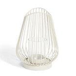 Bougeoir gris &Oslash;12xH17,5cm