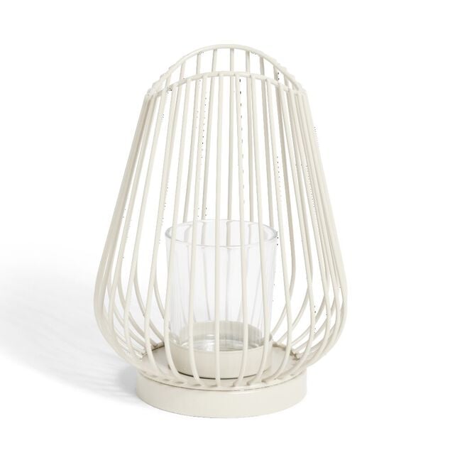 Bougeoir gris &Oslash;12xH17,5cm