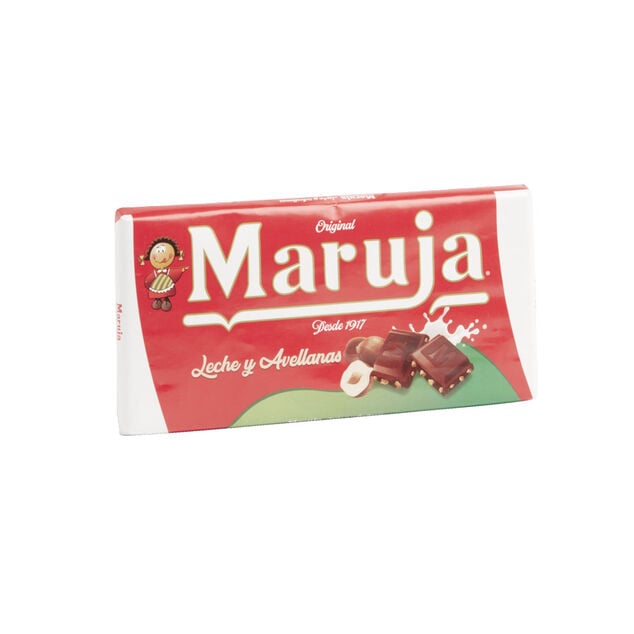 Tablette de chocolat au lait et noisettes Maruja 100g