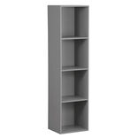 Structure Box Cube 4 cases 35x30x137cm bois gris