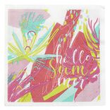 Serviette en papier multicolore Hello summer x 20