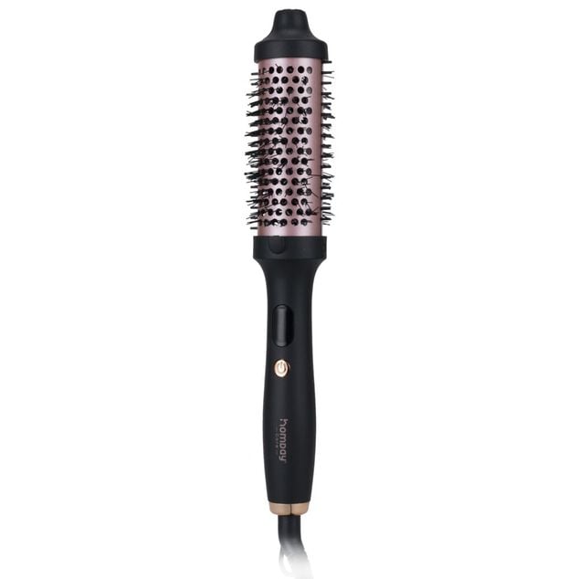 Brosse brushing s&eacute;chante Homday Care noir et rose &Oslash;4,5x24cm