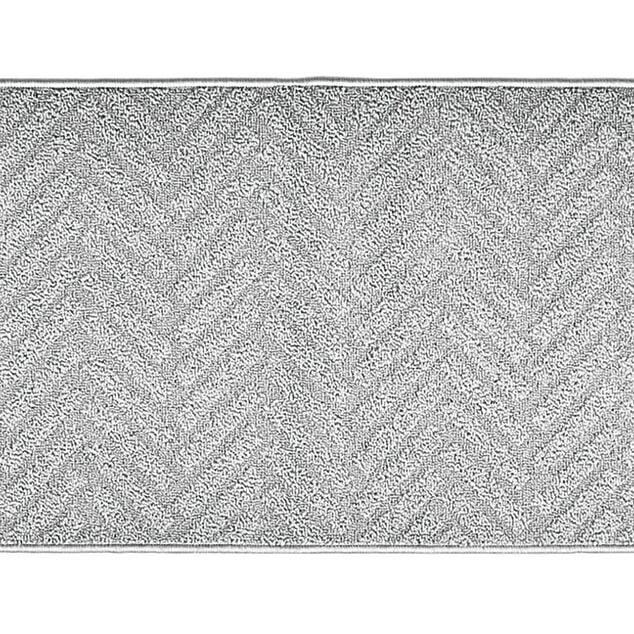 Tapis de cuisine XXL uni gris 57x180 cm
