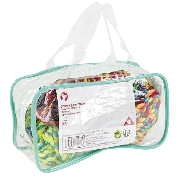 Corde jouet pour chien x4