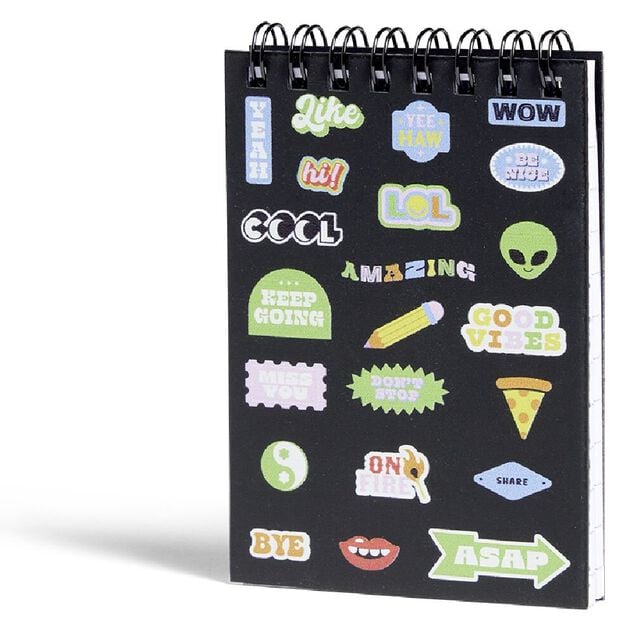 Carnet spirale A7 à lignes 140 pages