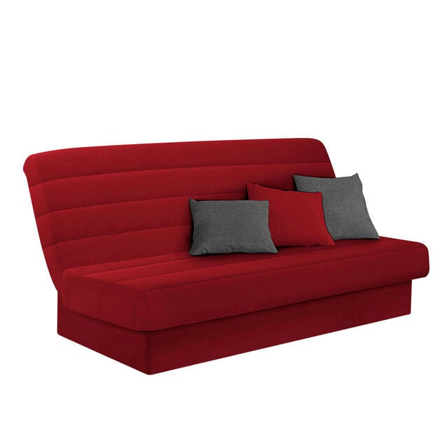 Housse matelass&eacute;e pour canap&eacute;-lit rouge