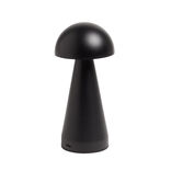 Lampe de table Roundi USB tactile noire &Oslash;9,5xH22,5cm