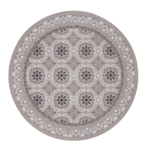Set de table rond en plastique carreaux de ciment