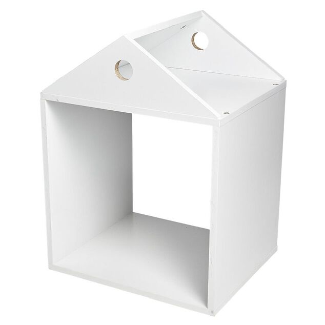 Structure maison enfant Box Cube bois blanc