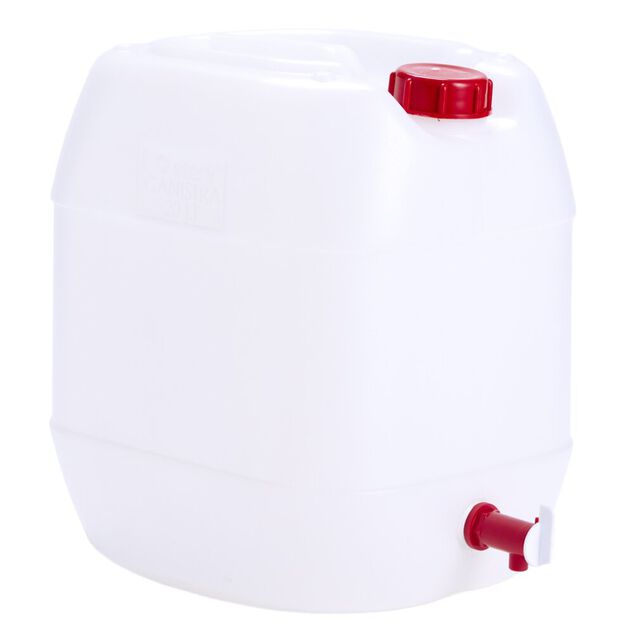 Jerrican plastique blanc 20L