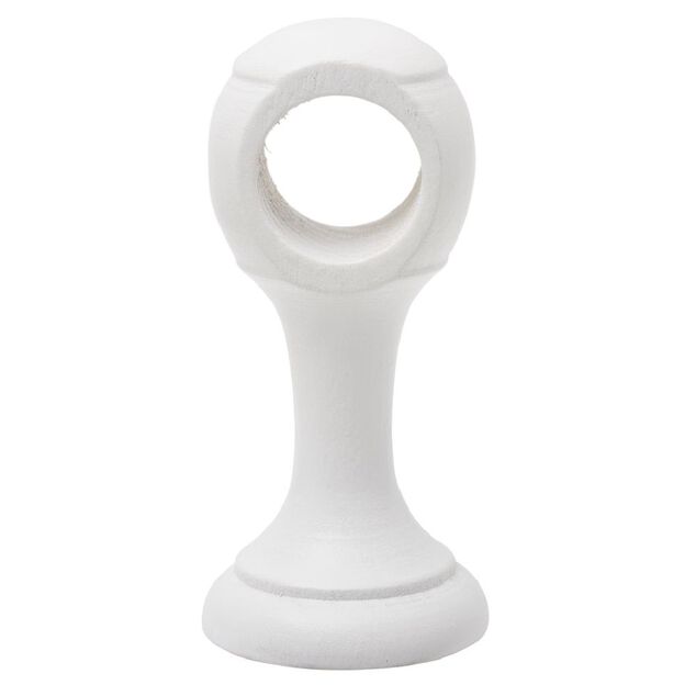 Support moyen pour tringle &Oslash;20 mm bois certifi&eacute; FSC&reg; Blanc