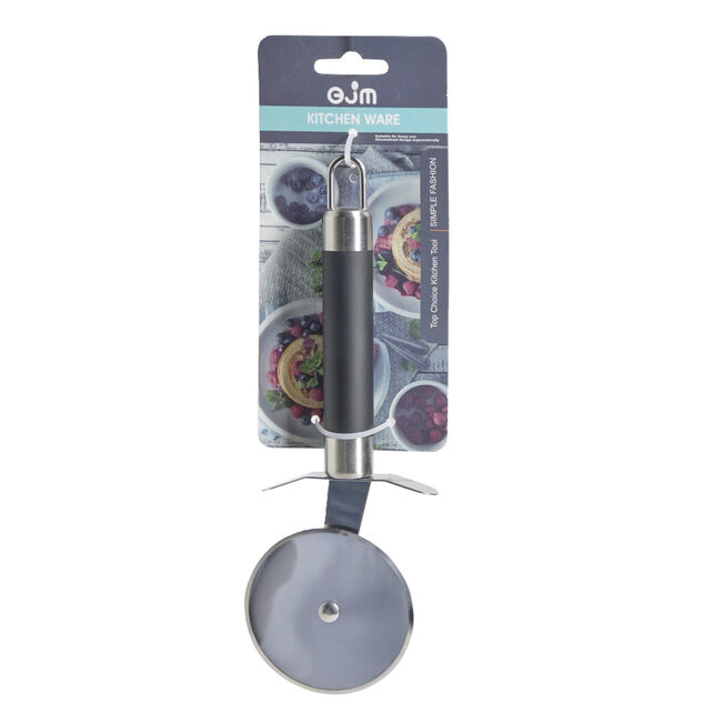 Roulette &agrave; pizza inox avec manche en plastique L.20,5cm