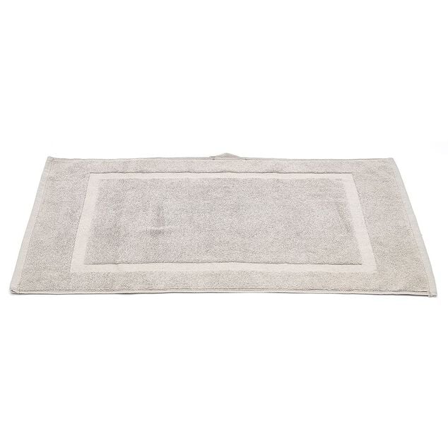 Tapis salle de bain coton taupe 40x70cm