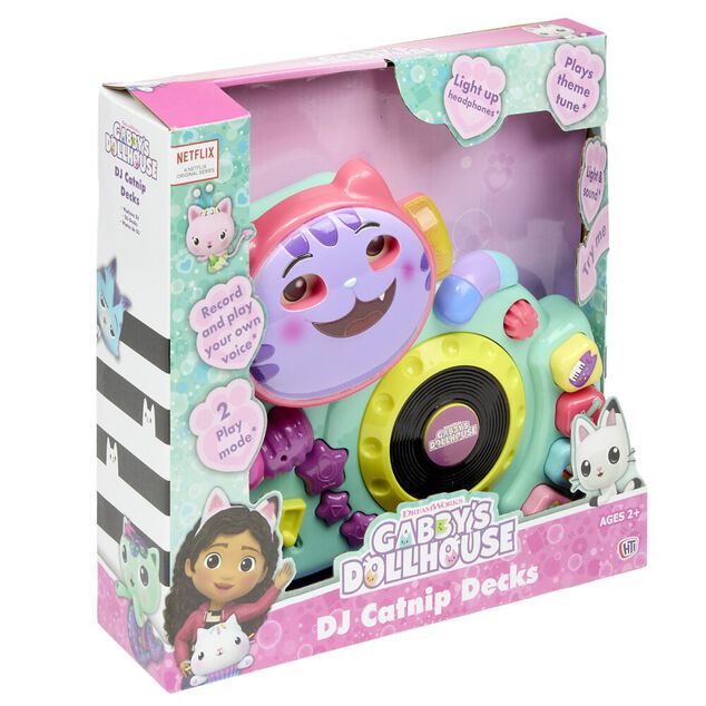 Jeu platine DJ enfant Gabby La Maison Magique son et lumi&egrave;re violet 29x7,5xH27cm