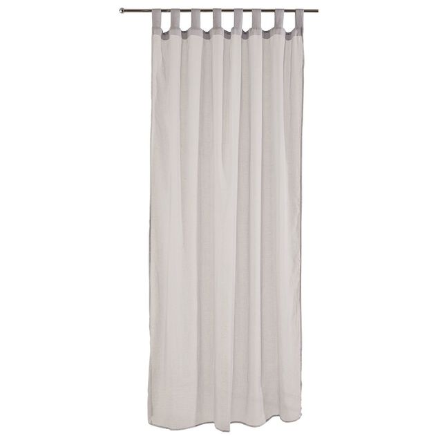 Voilage à oeillets gris clair 140x240cm