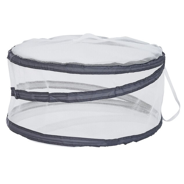Protège plat rétractable filet tissu x2 - polyester Ø30xH14cm