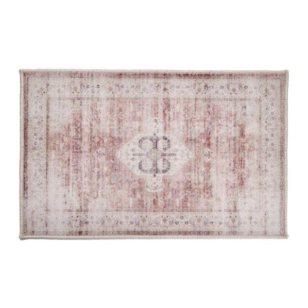 Tapis d'entr&eacute;e rectangulaire Stella motif traditionnel 50x80cm (3 mod&egrave;les)