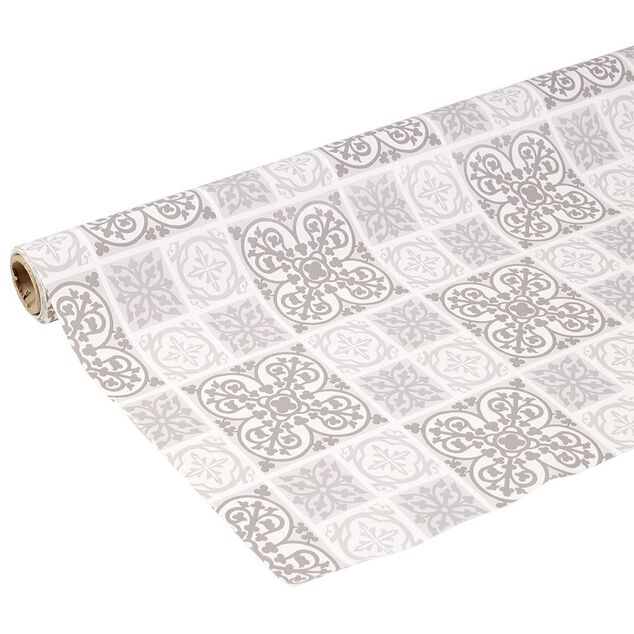 Toile cir&eacute;e en PVC avec imprim&eacute; carreaux