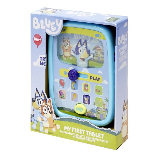 Jouet b&eacute;b&eacute; int&eacute;ractif Bluey ma 1&egrave;re tablette &eacute;ducative 17x5x20cm