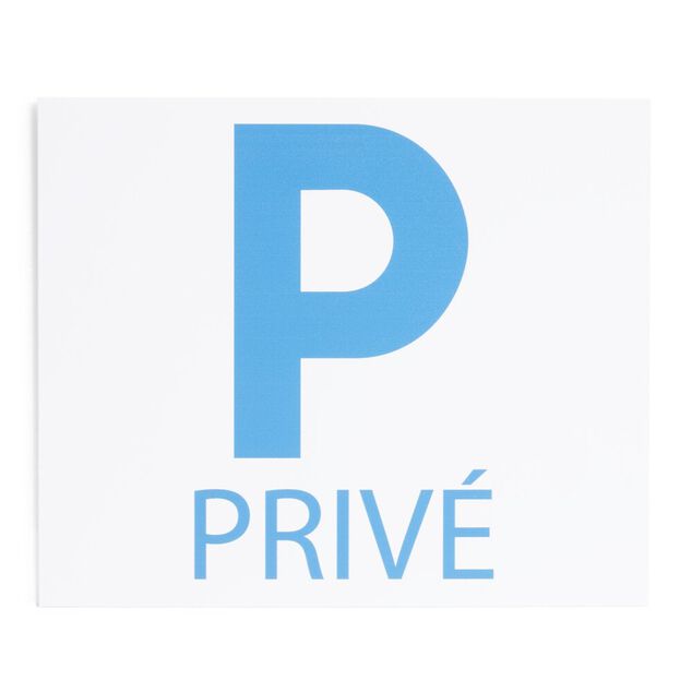 Plaque signal&eacute;tique "Parking priv&eacute;" - 24x20 cm